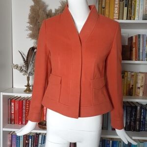 Jones NY Stretch Coral Blazer Womens Coat Z54